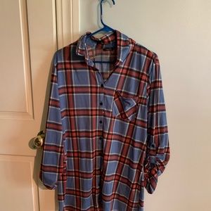 over sized flannel